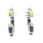 Chanel Earrings Silver Blue — view 3