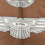 Hermes Scarf Carre 90 Beige les Parures du Vent — view 2