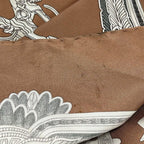 Hermes Scarf Carre 90 Beige les Parures du Vent — view 6