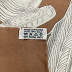 Hermes Scarf Carre 90 Beige les Parures du Vent — view 3