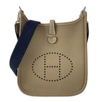 Hermes Shoulder Bag Evelyne TPM Etoupe Silver