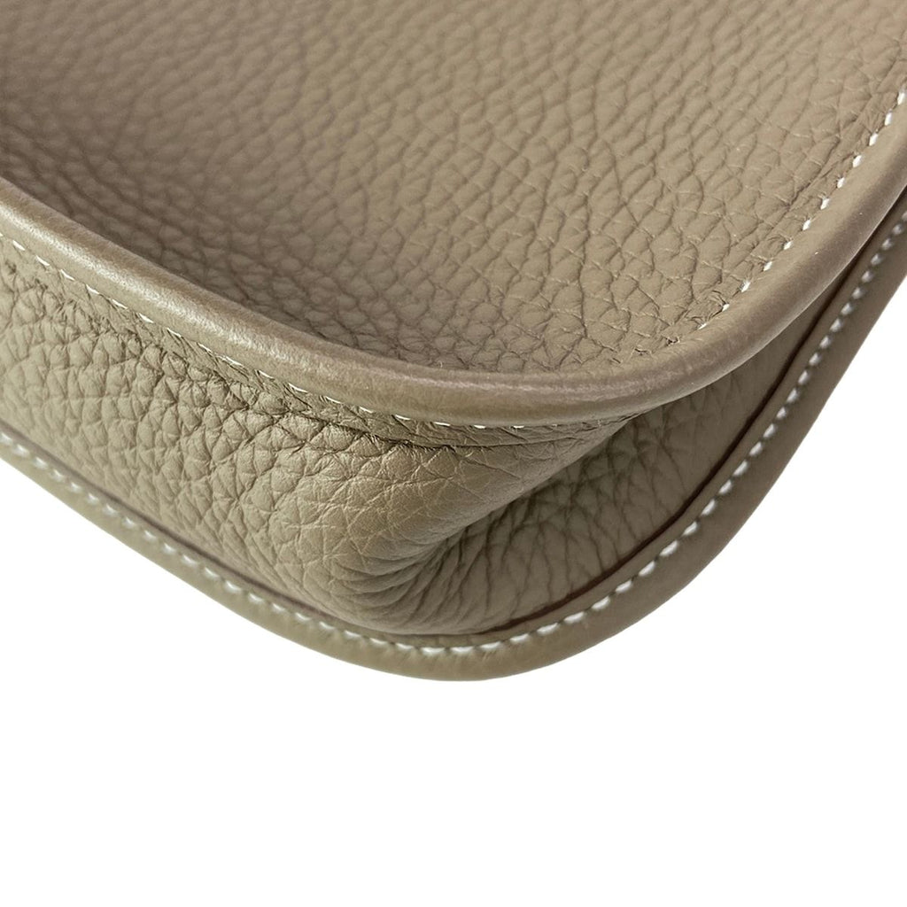 Hermes Shoulder Bag Evelyne TPM Etoupe Silver — view 8