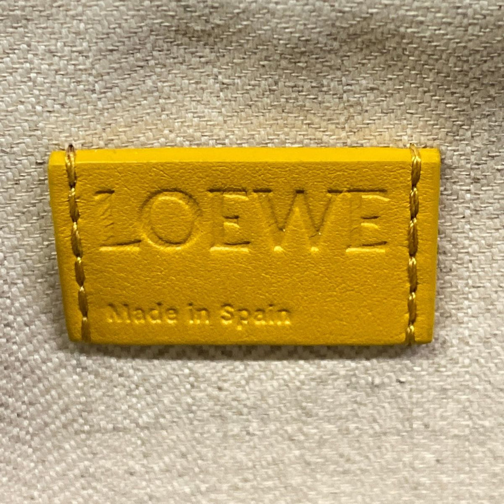 Loewe Clutch T Pouch Orange Yellow with Wristlet — view 9