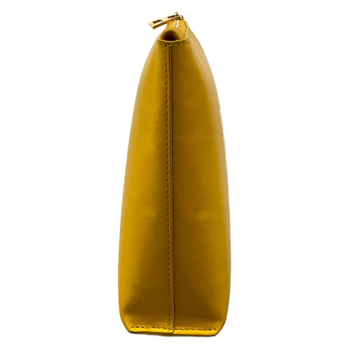 Loewe Clutch T Pouch Orange Yellow with Wristlet — view 4