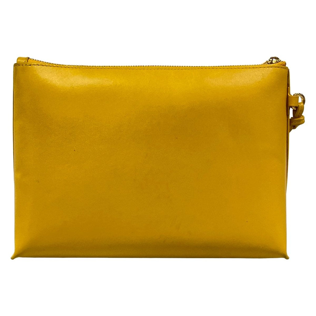 Loewe Clutch T Pouch Orange Yellow with Wristlet — view 3
