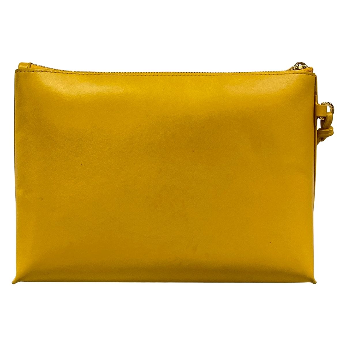 Loewe Clutch T Pouch Orange Yellow with Wristlet — view 3