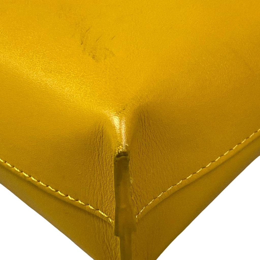 Loewe Clutch T Pouch Orange Yellow with Wristlet — view 6