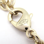 Chanel Necklace Gold Clear White Logo Plate — view 5