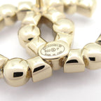 Chanel Earrings CC Logo Gold Black White — view 5