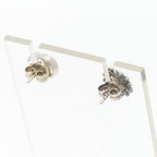 Gucci Double Studded Earrings Both Ears Flower with Mother of Pearl Inlaid in — view 2