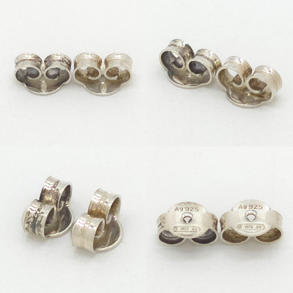 Gucci Double Studded Earrings Both Ears Flower with Mother of Pearl Inlaid in — view 6