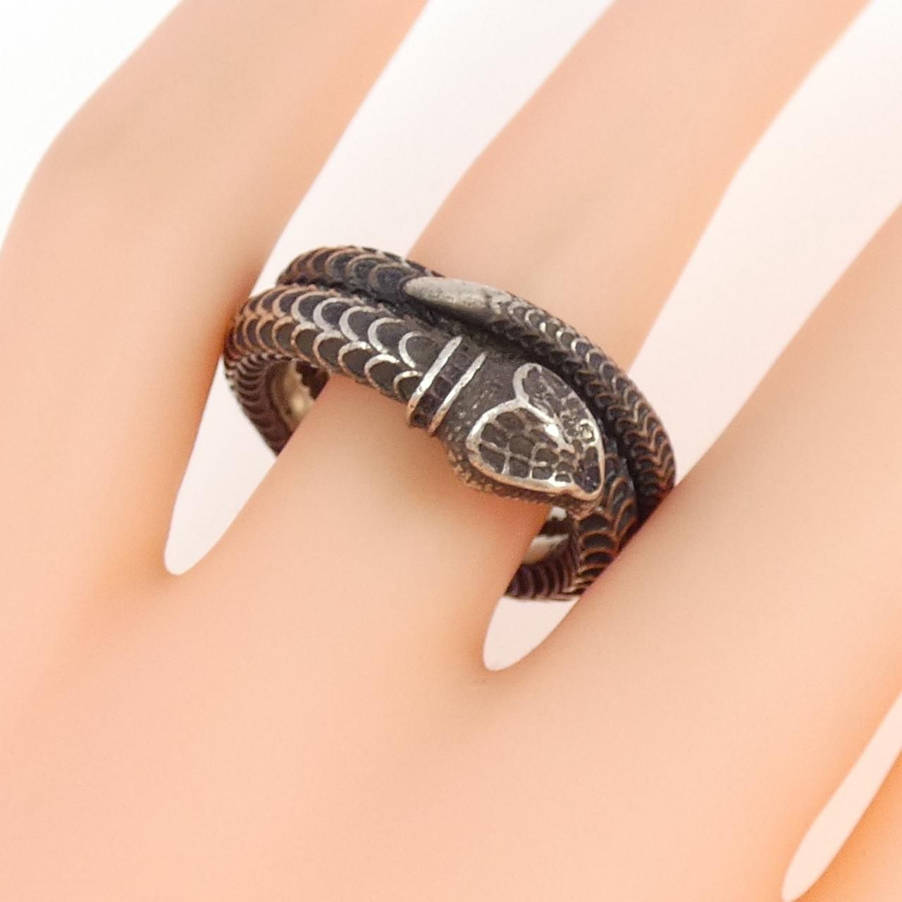 Gucci Snake Ring Silver — view 5