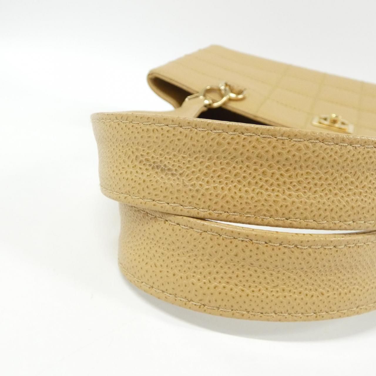 Chanel Vintage Bag Handbag Beige — view 8