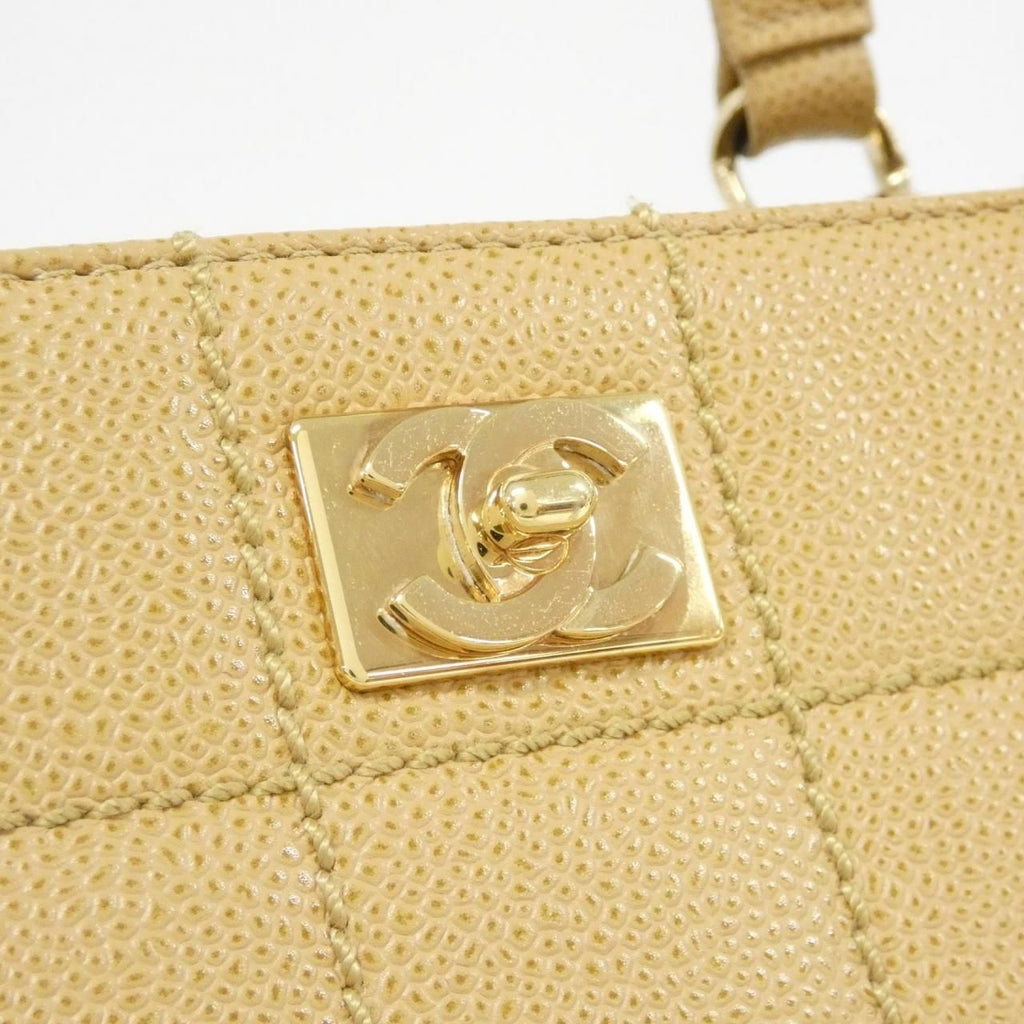 Chanel Vintage Bag Handbag Beige — view 4