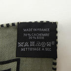 Hermes Shawl Scarf Black — view 3