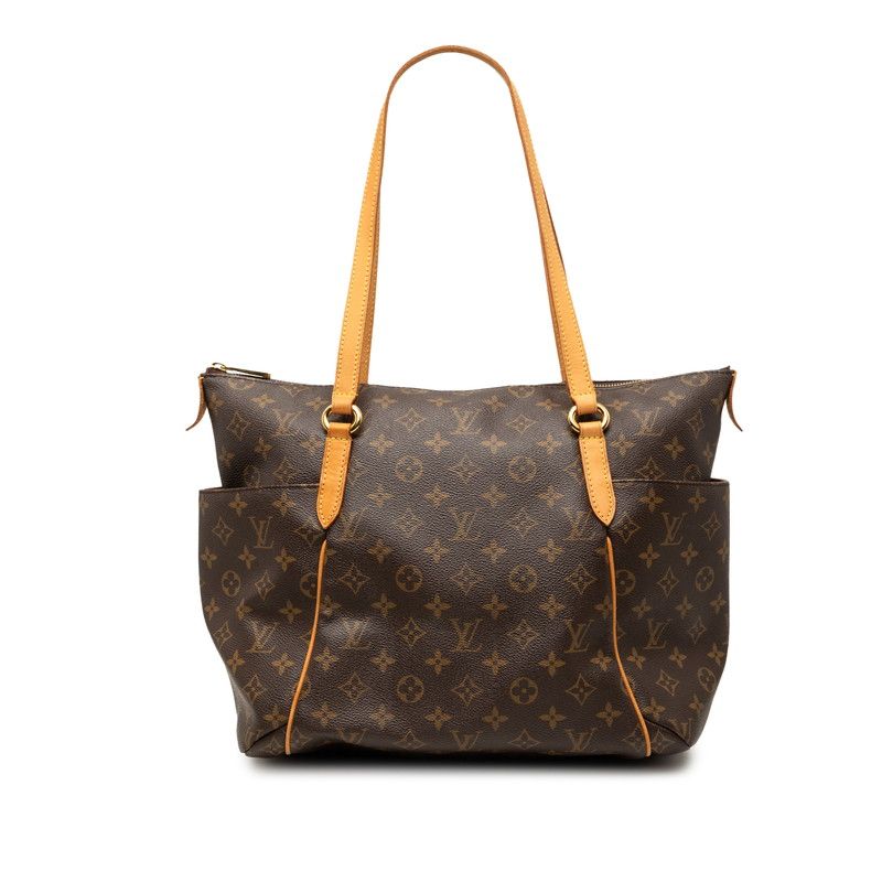 Louis Vuitton Monogram Totally Tote / Shoulder Bag Brown Leather