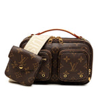 Louis Vuitton Monogram Utility Crossbody / Shoulder Bag / 2-Way Brown Leather