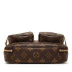 Louis Vuitton Monogram Utility Crossbody / Shoulder Bag / 2-Way Brown Leather — view 3
