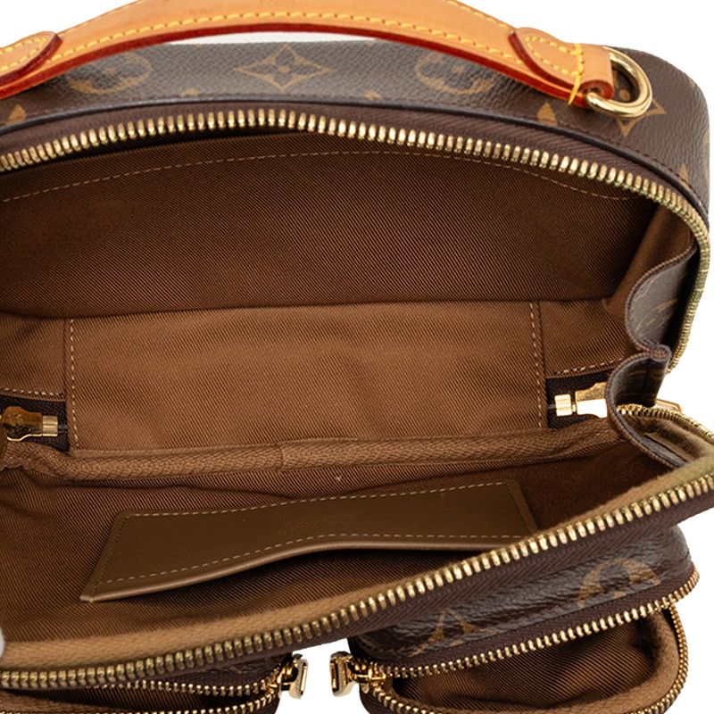 Louis Vuitton Monogram Utility Crossbody / Shoulder Bag / 2-Way Brown Leather — view 6