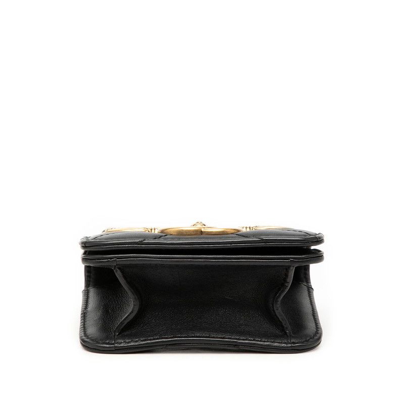 Gucci GG Marmont Waist Bag Black Gold Leather — view 3