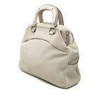 Celine Logo 2-Way Shoulder Bag Beige Leather — view 2
