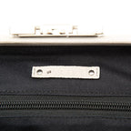 Celine Logo 2-Way Shoulder Bag Beige Leather — view 5