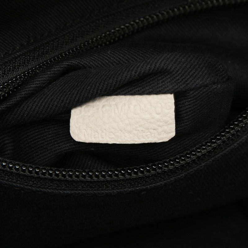 Celine Logo 2-Way Shoulder Bag Beige Leather — view 6