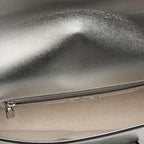 Gucci Horsebit Shoulder Bag Silver Leather — view 4