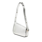 Gucci Horsebit Shoulder Bag Silver Leather — view 2