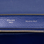 Celine Trapeze 2-Way Shoulder Bag Tricolor Blue Suede Leather — view 5