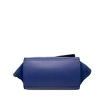 Celine Trapeze 2-Way Shoulder Bag Tricolor Blue Suede Leather — view 3