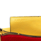 Celine Diamond Clutch Trico Color Shoulder Bag Multicolor Suede Calf Hair — view 8