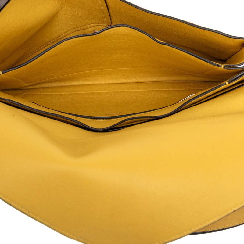 Celine Diamond Clutch Trico Color Shoulder Bag Multicolor Suede Calf Hair — view 4