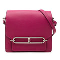 Hermes Sac Roulis Crossbody Shoulder Bag Rose Purple Color