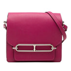 Hermes Sac Roulis Crossbody Shoulder Bag Rose Purple Color