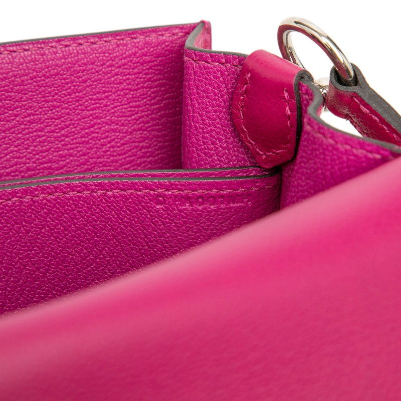Hermes Sac Roulis Crossbody Shoulder Bag Rose Purple Color — view 6