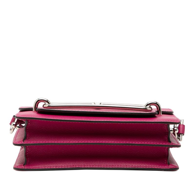 Hermes Sac Roulis Crossbody Shoulder Bag Rose Purple Color — view 3