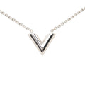 Louis Vuitton Essential Necklace Silver Metal