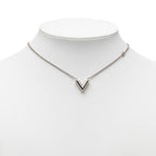 Louis Vuitton Essential Necklace Silver Metal — view 7