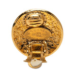 Chanel Vintage CC Logo Earrings Gold Plated — view 3