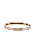 Hermes Uni Bangle Gold Pink Plated Enamel 1- Bracelet