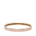 Hermes Uni Bangle Gold Pink Plated Enamel 1- Bracelet — view 3