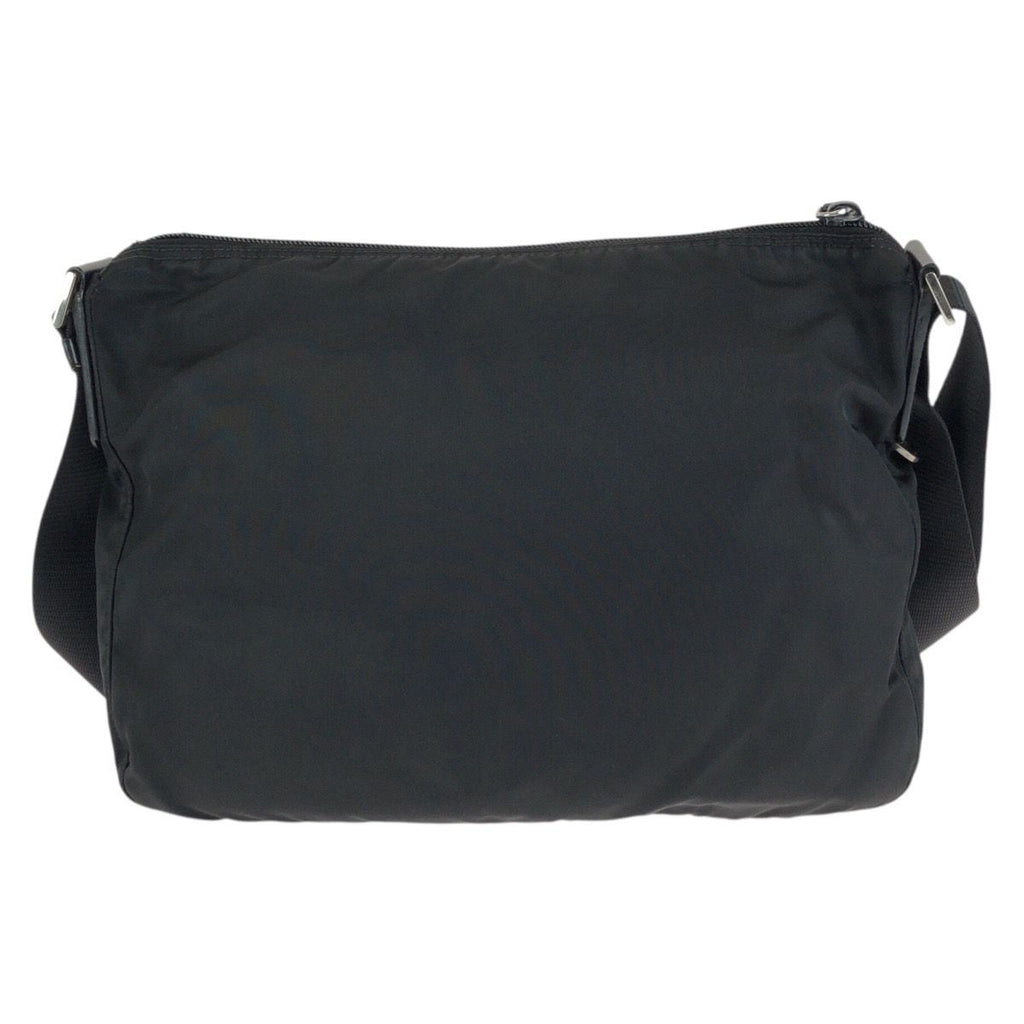Prada Tessuto Black Silver Nylon Shoulder — view 2