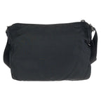 Prada Tessuto Black Silver Nylon Shoulder — view 2
