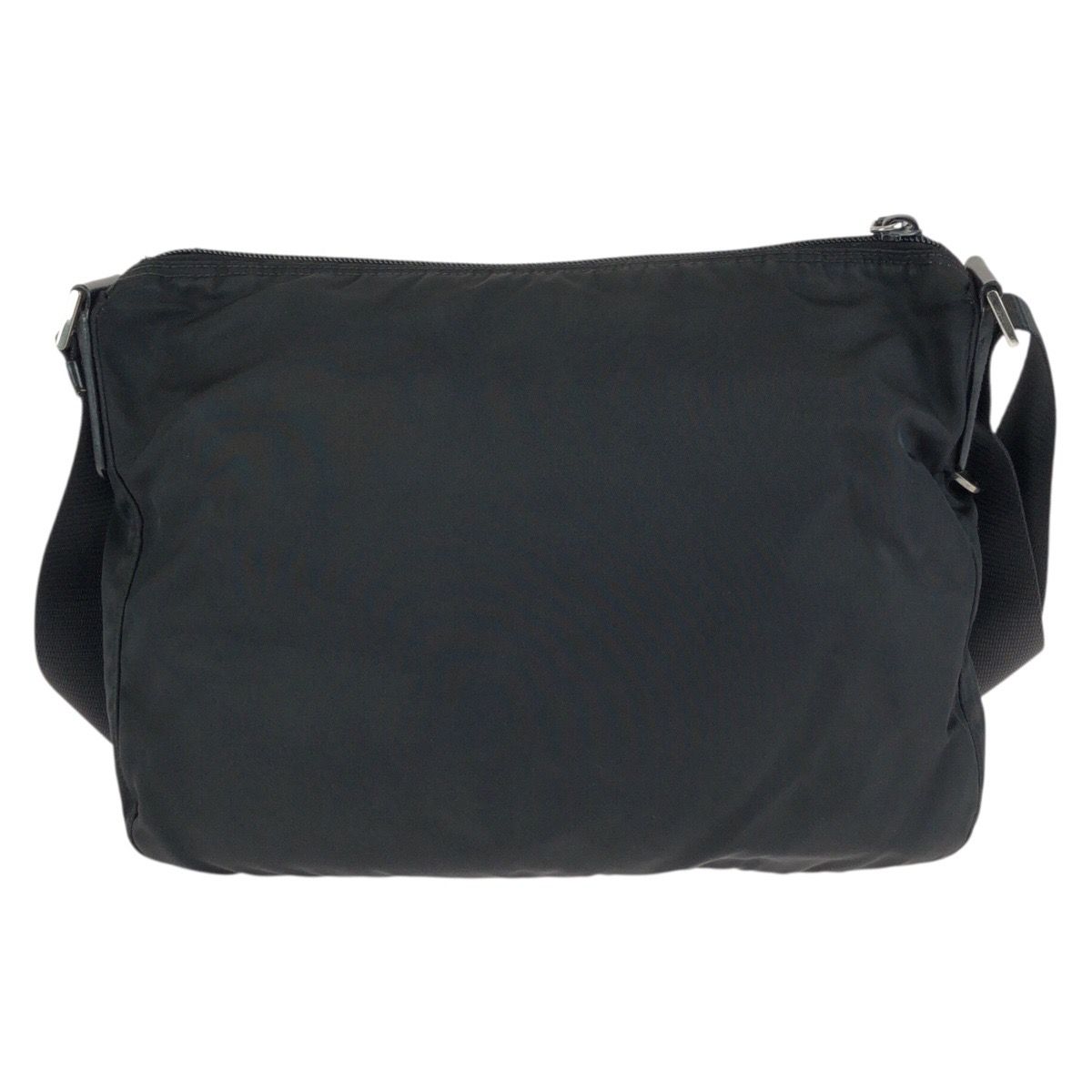 Prada Tessuto Black Silver Nylon Shoulder — view 2