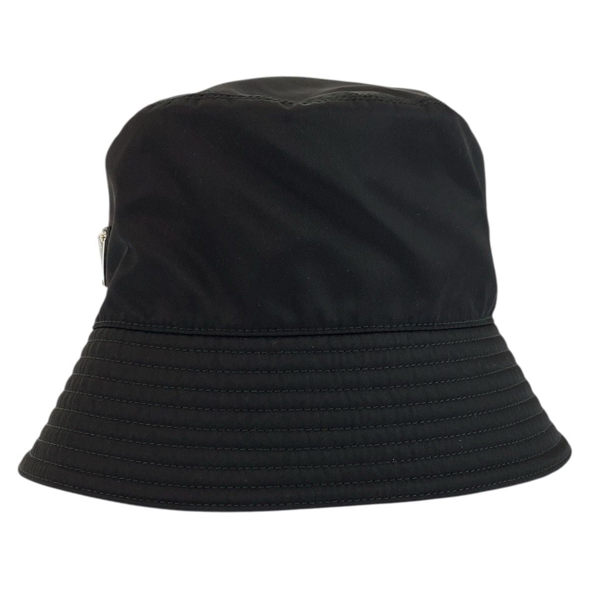 Prada Tessuto L Black Silver Nylon Bucket — view 2