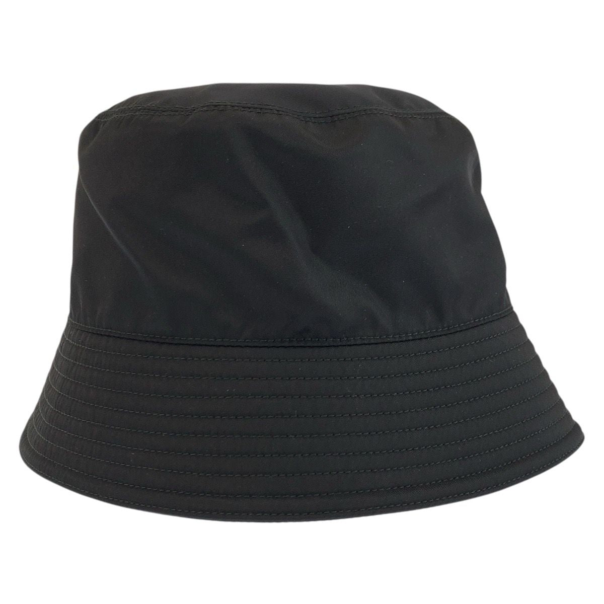 Prada Tessuto L Black Silver Nylon Bucket — view 5