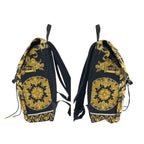 Fendi Black Brown Yellow Gold Nylon Backpack — view 7