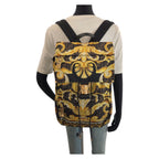 Fendi Black Brown Yellow Gold Nylon Backpack — view 6
