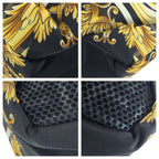Fendi Black Brown Yellow Gold Nylon Backpack — view 3